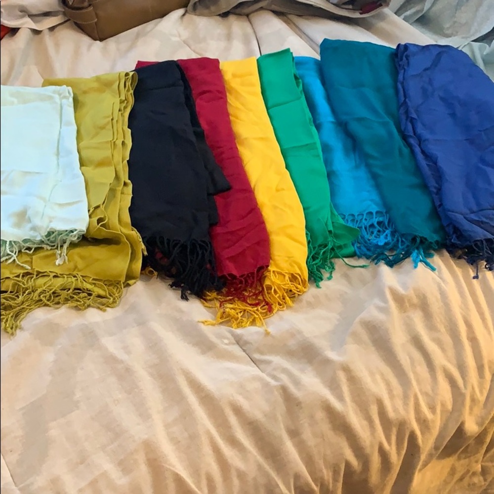 Set of 9 Pashima Scarves